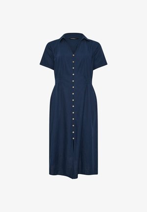 Evans, PLUS SIZE MIDI DRESSES - Skjortekjole - navy