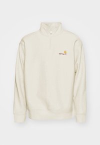 HALF ZIP AMERICAN SCRIPT - Melegítőfelső - natural