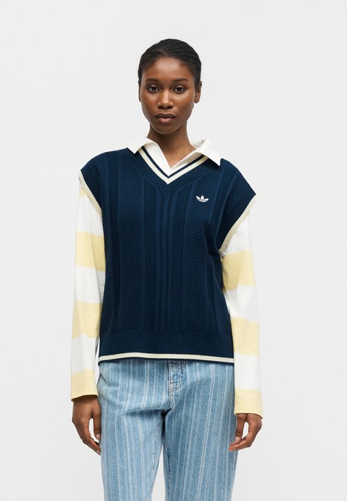 adidas Cable Knit Vest Asia SIzing 'Night Indigo' (Women's) — foto 3