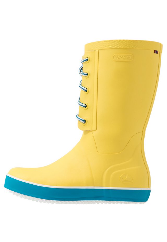 RETRO LOGG - Gummistiefel - yellow