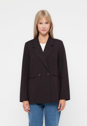 ONLCARLA PINSTRIPE  - Blazer - brown