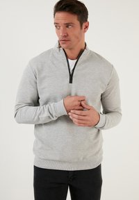 Buratti REGULAR FIT - Melegítőfelső - grey melange