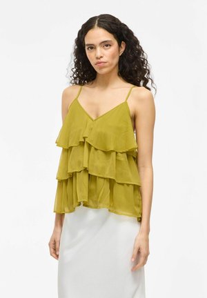VIHARLEY RUFFLE - Camicetta - green envy