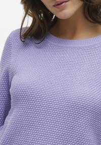 VILA VIDALO O-NECK - Stickad tröja - violet tulip
