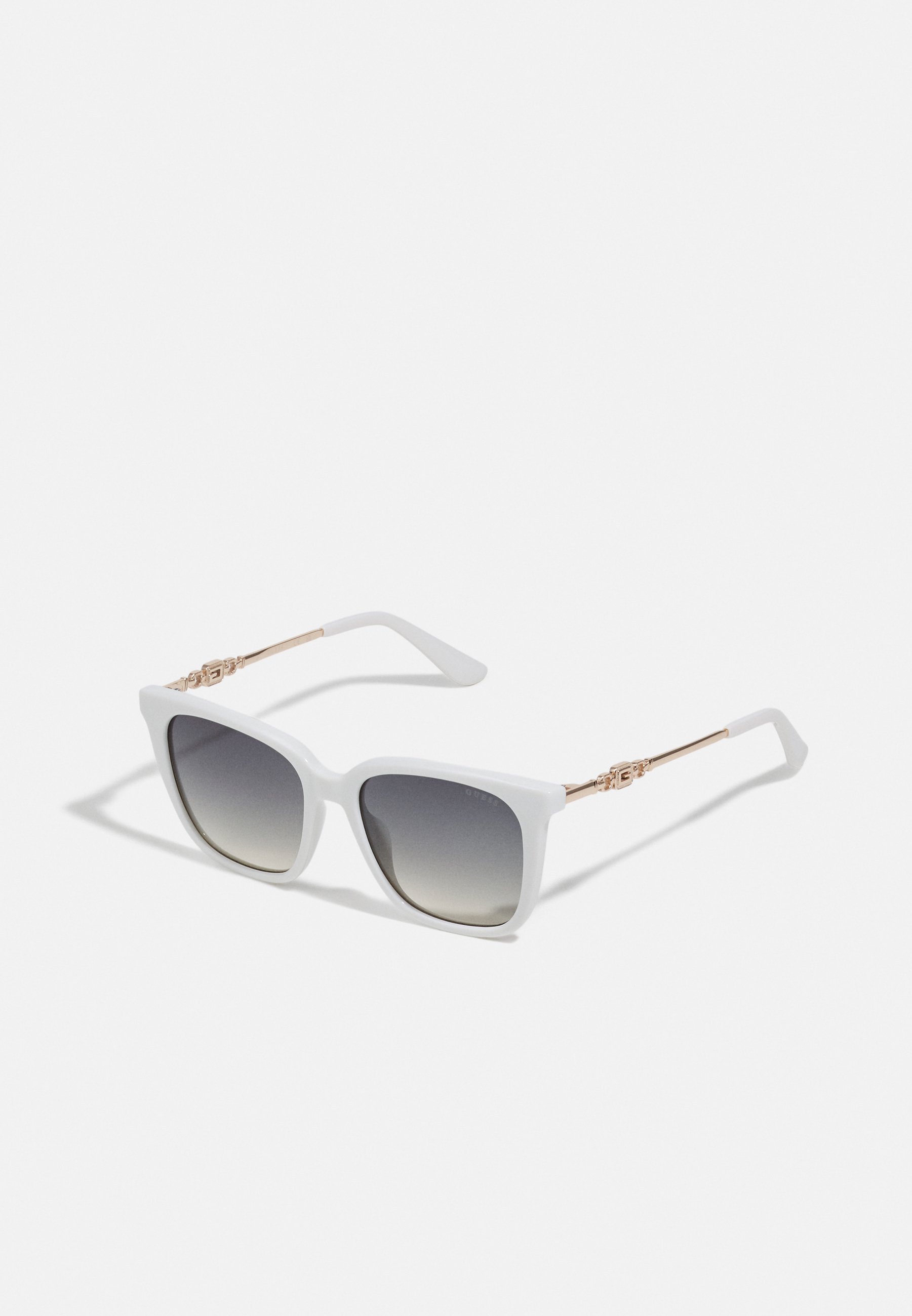 Guess White Sunglasses Guess Rectangle Sunglasses Matte White Ivory Frame  main image 2