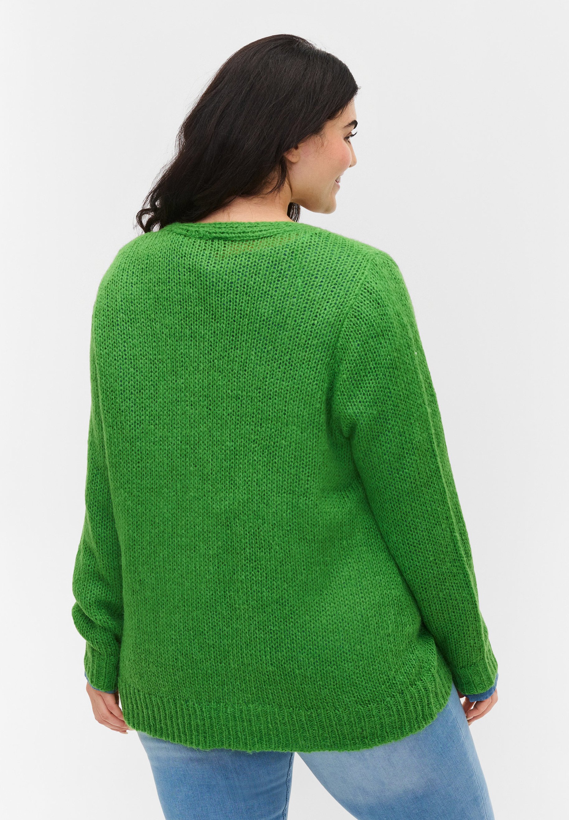 lime green plus size sweater