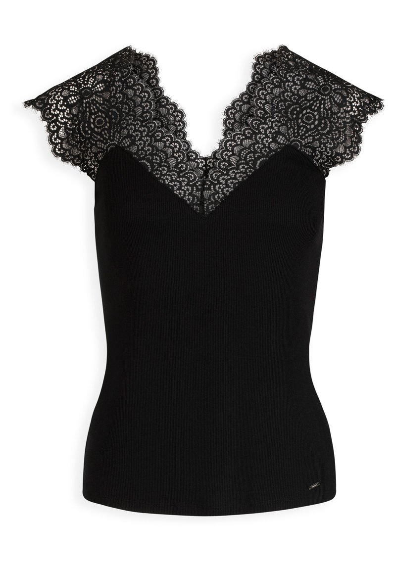 Morgan T-shirt print zwart