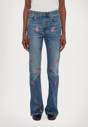 RASPBERRY PRINT - Jean bootcut - medium blue