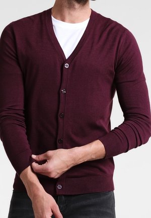Strickjacke - bordeaux