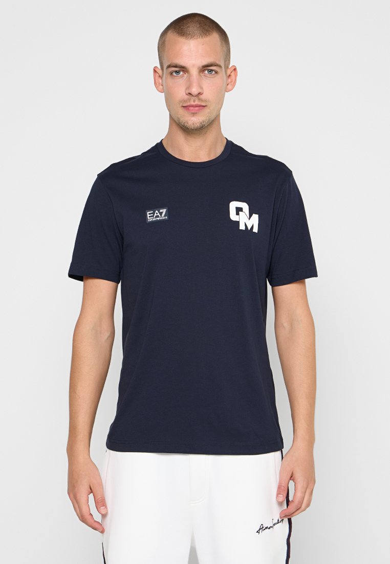 EA7 Emporio Armani T-shirt print blauw EA7 Emporio Armani T-shirt print blauw