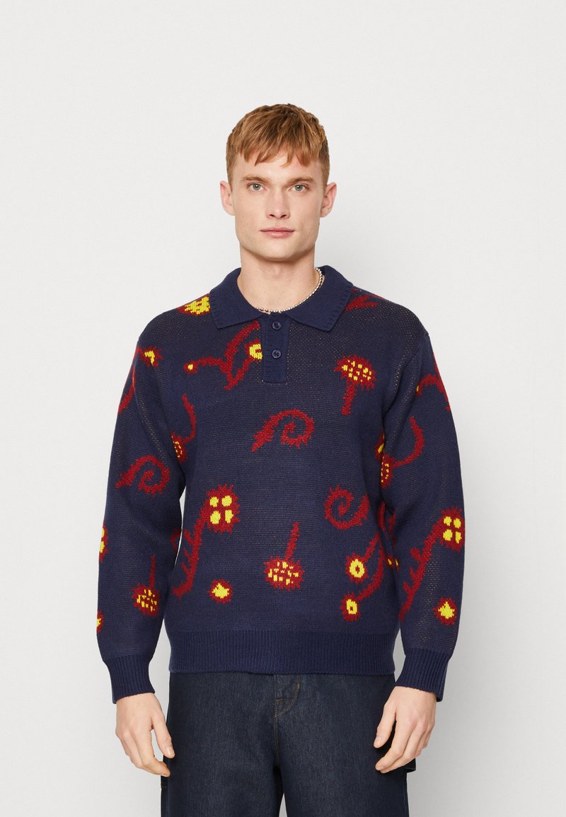 Obey Clothing WASHER SWEATER Strickpullover navy multi/blau