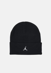 PEAK BEANIE - Beanie - black/(white)