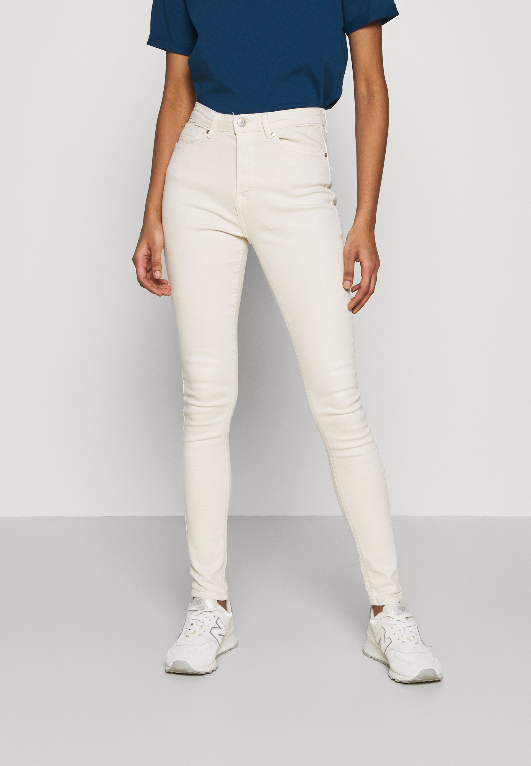 ONLY ONLPAOLA LIFE - Jeans Skinny Fit - ecru/beige - Zalando.co.uk