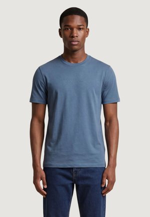 REGULAR - T-shirt con stampa - blue