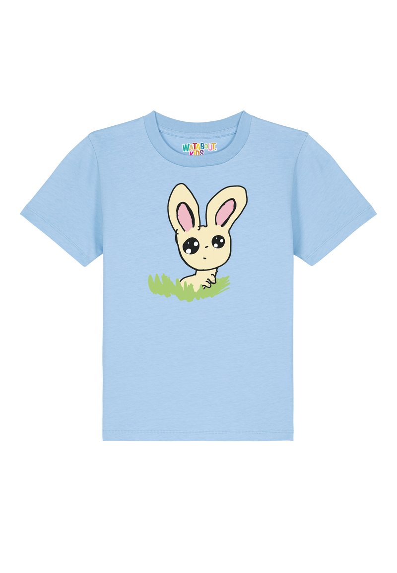 watapparel OSTERHASE IM GRAS - T-shirt imprimé - blue soul