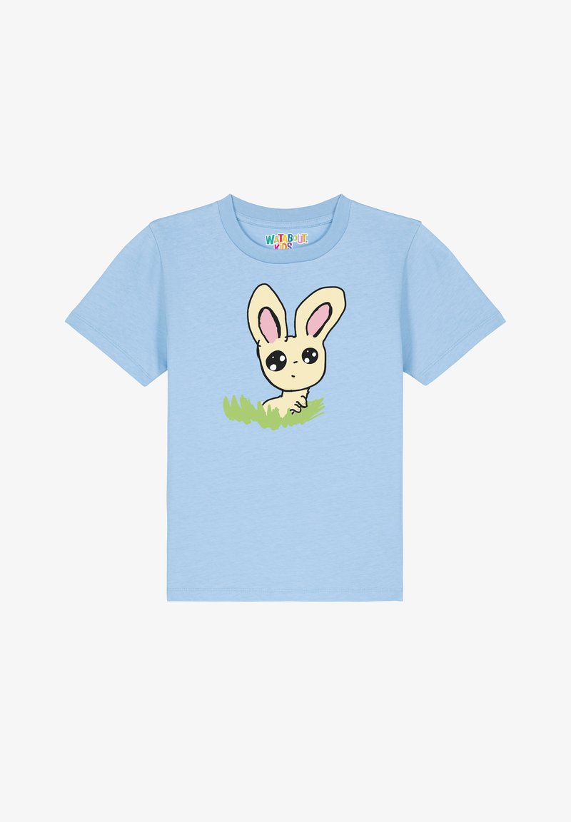 watapparel OSTERHASE IM GRAS - T-shirt print - blue soul