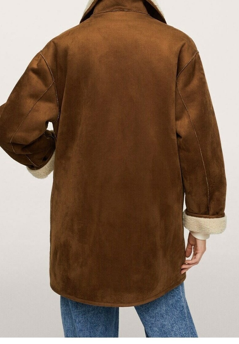 Mango Abrigo de invierno - brown