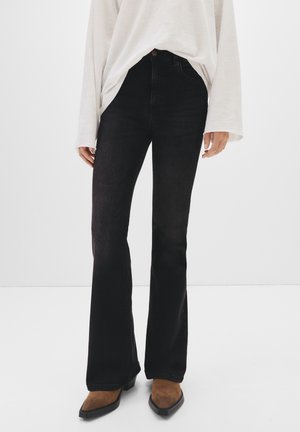 Flared jeans - black