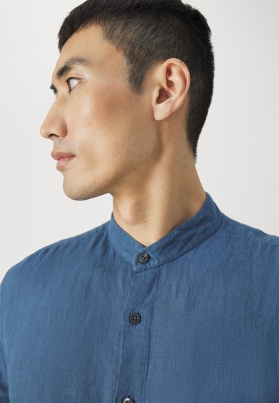 120% Lino LONG SLEEVE MEN SLIM FIT - Ing - midnight blue