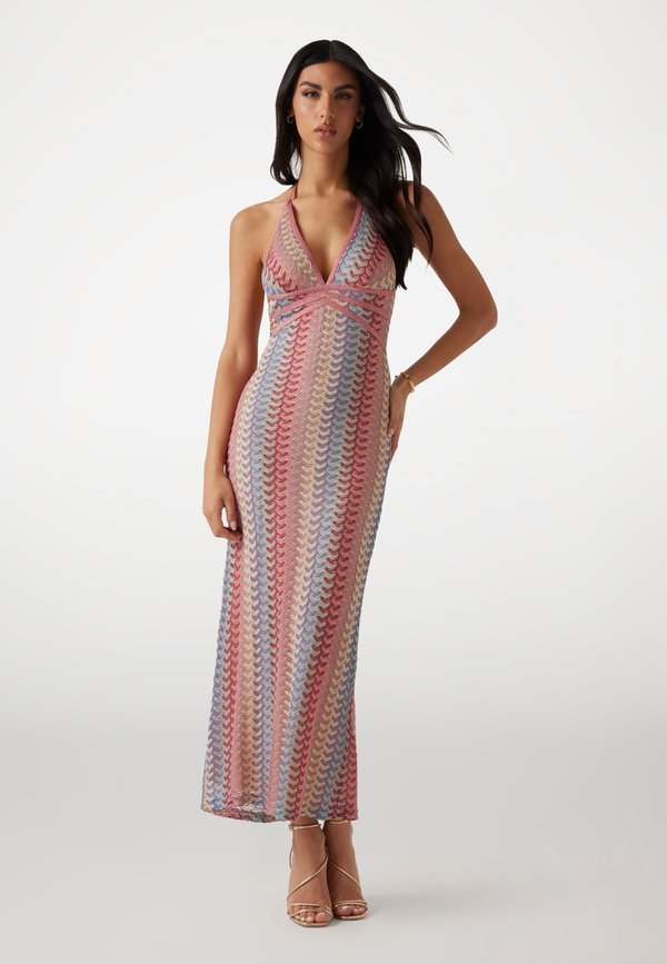 Maxikleid - mehrfarbig beige