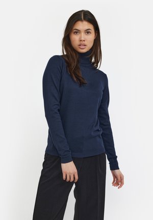 Soft Rebels MARLA ROLLNECK - Strickpullover -  total eclipse