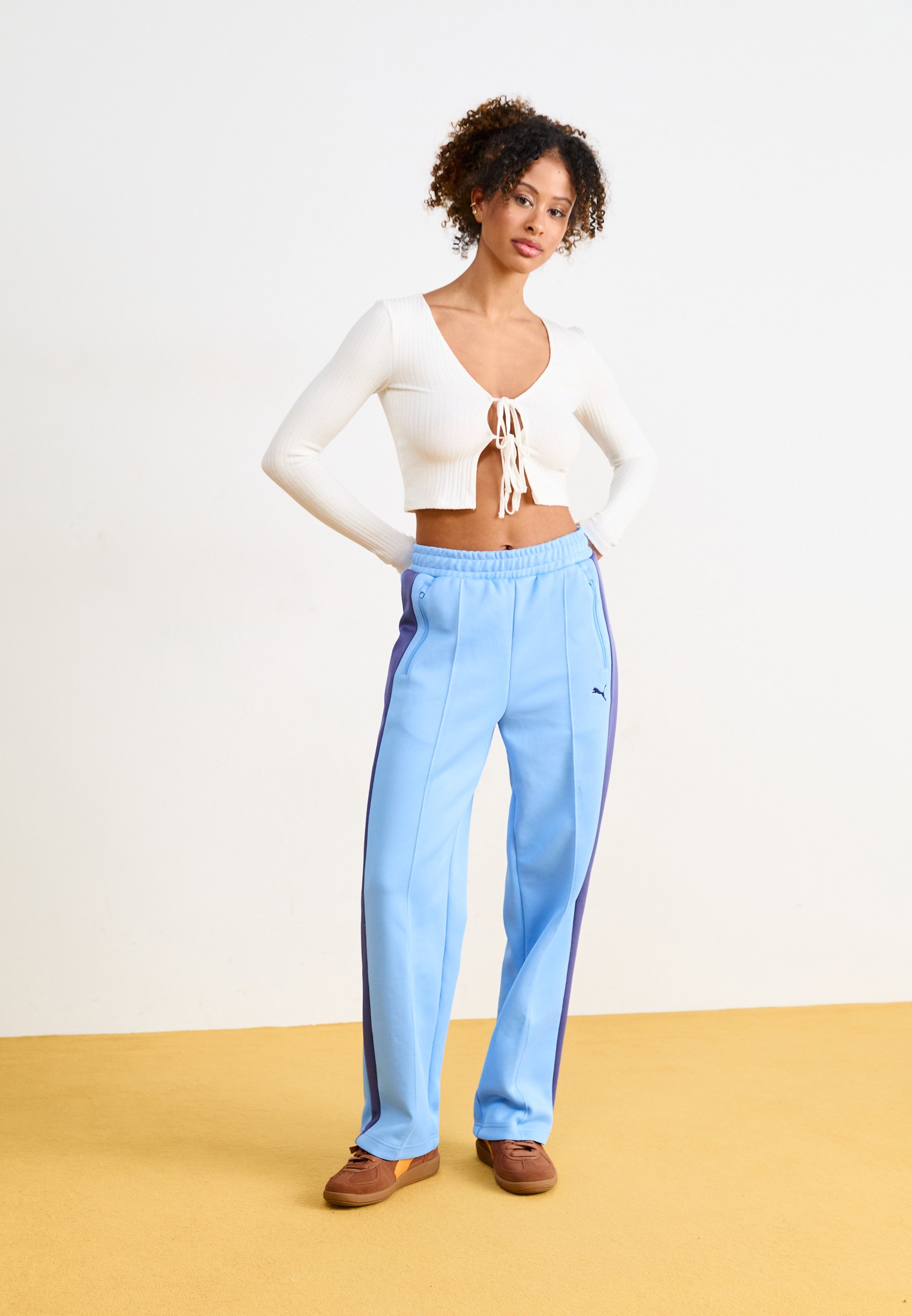 Puma T7 ALWAYS ON STRAIGHT TRACK PANTS OP - Tracksuit bottoms