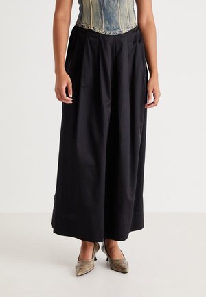 Selected Femme SLFAURA ANKLE SKIRT - Maxikjol - black