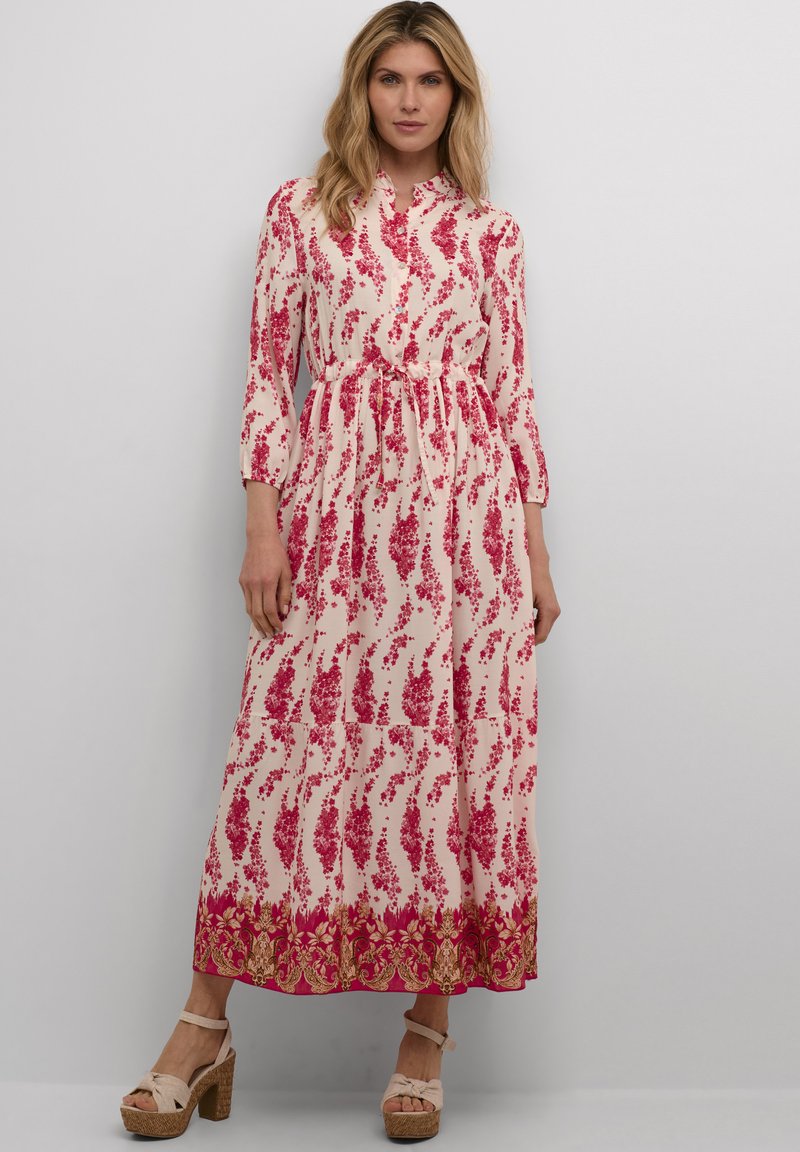 Cream - LONG - Maxi ruha - pink flower, Nagyítás