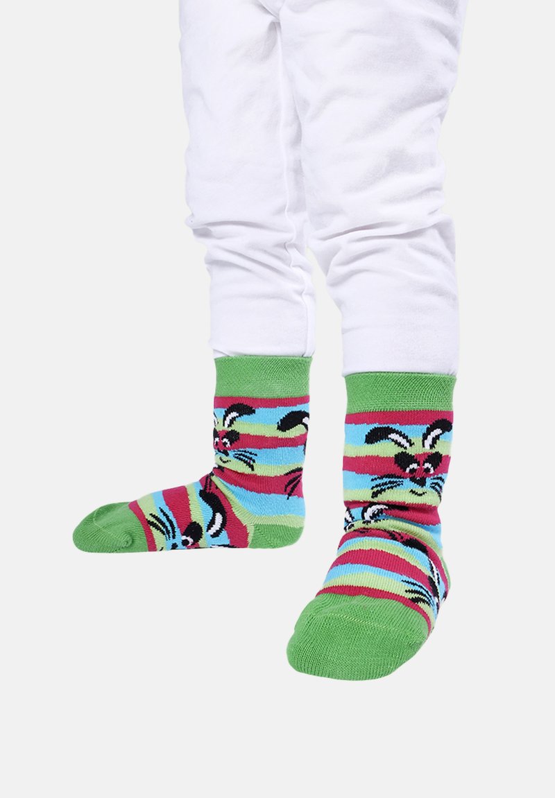 Unabux 4-PACK PRINTS - Socken - striped rabbit