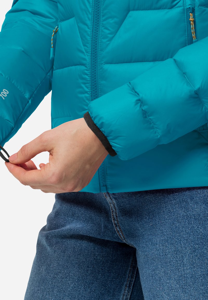 Damen Sportbekleidung | Jack Wolfskin DNA TUNDRA Daunenjacke dark cyan/türkis - WD29543 Damen Sportbekleidung | Jack Wolfskin DNA TUNDRA Daunenjacke dark cyan/türkis - WD29543