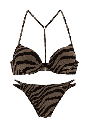 SET - Bikini - schwarz-gold