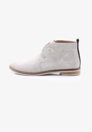 Lace-up ankle boots - white