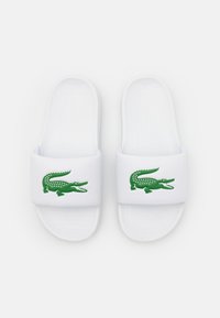 Lacoste CROCO 1.0 - Muiltjes - white/green