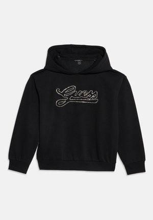 Guess, RELAXED REGULAR HOODED - Суитшърт с качулка - jet black