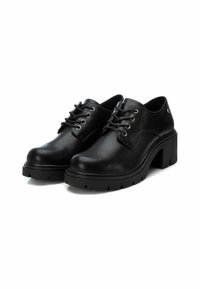 XTI Zapatos con cordones - black
