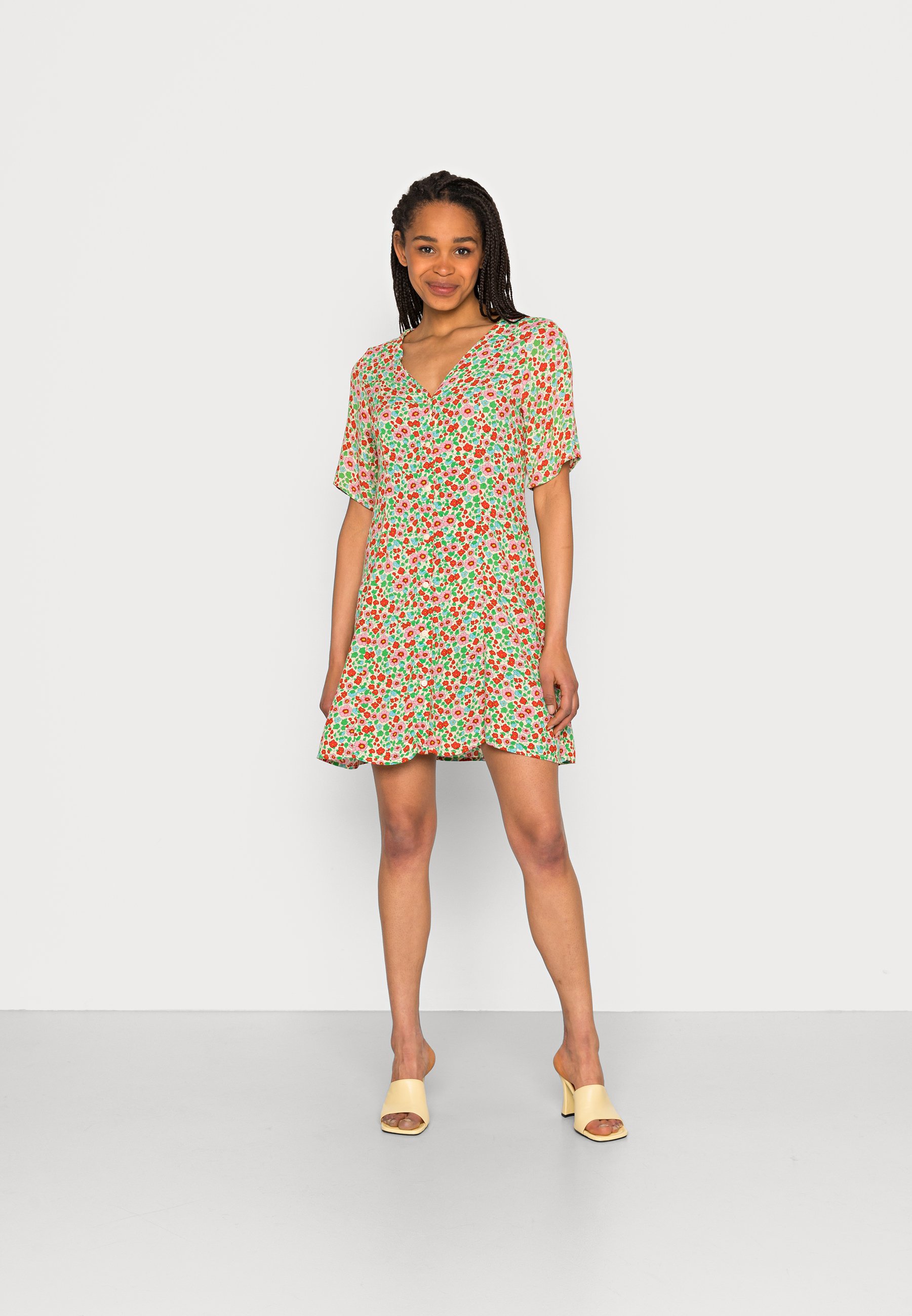 Monki Abito a camicia - granny/multicolore - Zalando.it