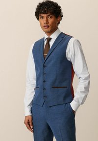 Next HERRINGBONE  REGULAR FIT - Prsluk za odijelo - bright blue