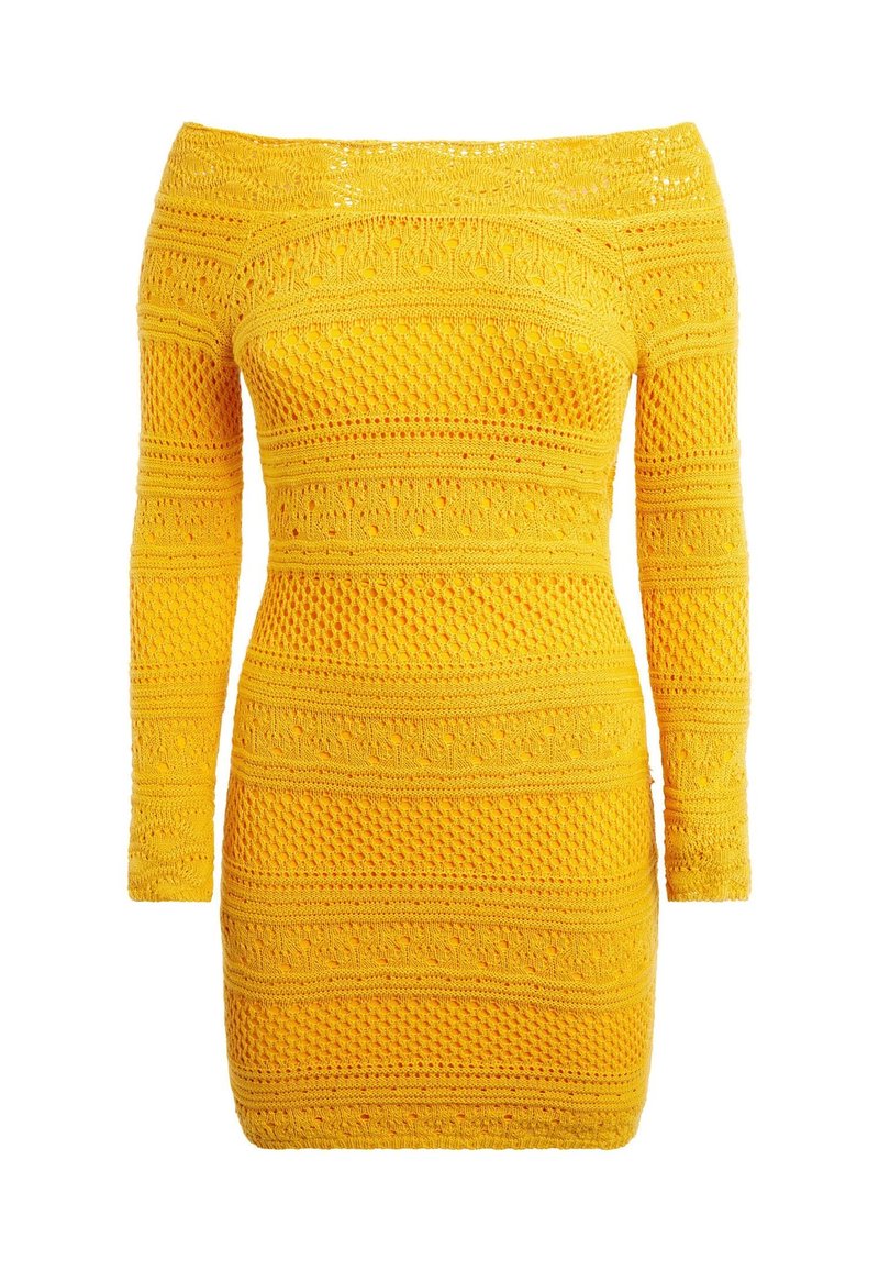 Guess Gebreide jurk geel Guess Gebreide jurk geel