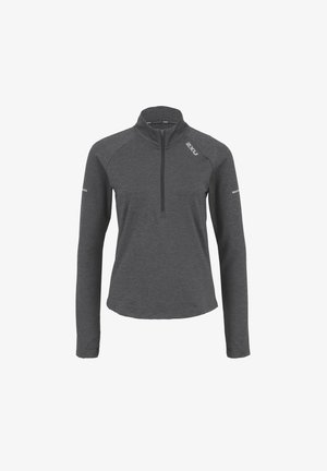 2XU AERO - Long sleeved top - black silver reflective