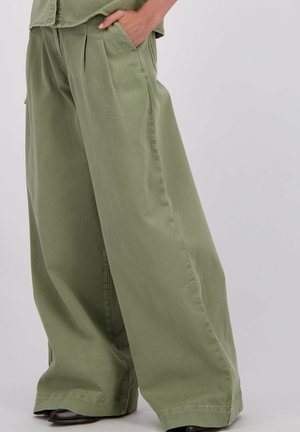 JACOBINS - Wide leg - olivegreen