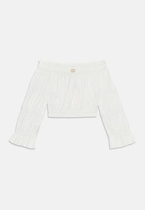 TWINSET MANICHE ARRICCHIATE - Hosszú ujjú felső - white