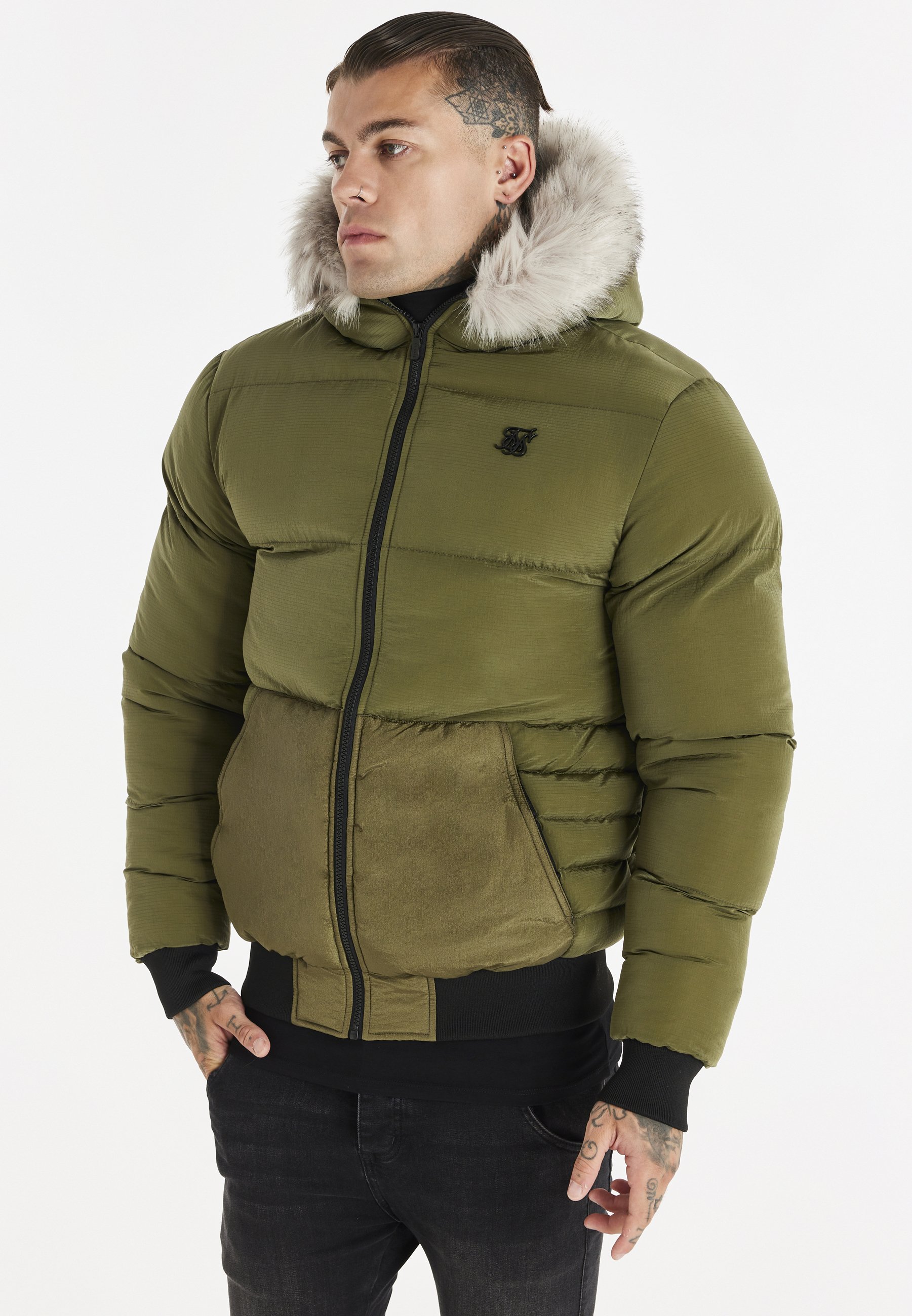 SIKSILK RIPSTOP DISTANCE JACKET - Chaqueta de invierno - khaki/caqui -  Zalando.es