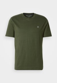 SHORT SLEEVE LOGO PRINT CREWNECK - Jednoduché tričko - dried herb