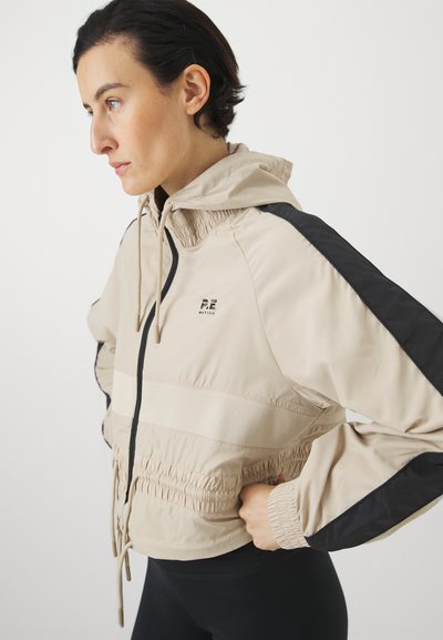 P.E Nation CROPPED - Waterproof jacket - sesame
