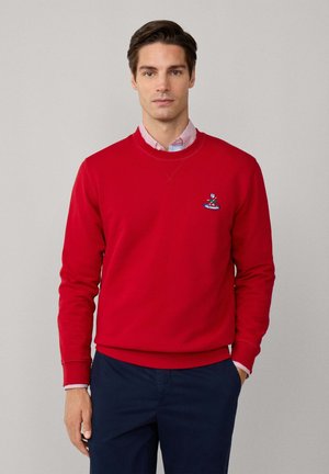 EMBROID BIRDIE - Sweatshirt - berry red