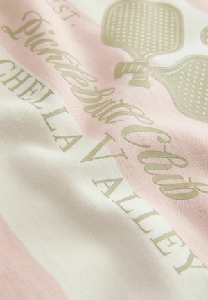 Next, T-shirts print - pink ecru