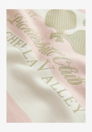 Next, T-shirts print - pink ecru