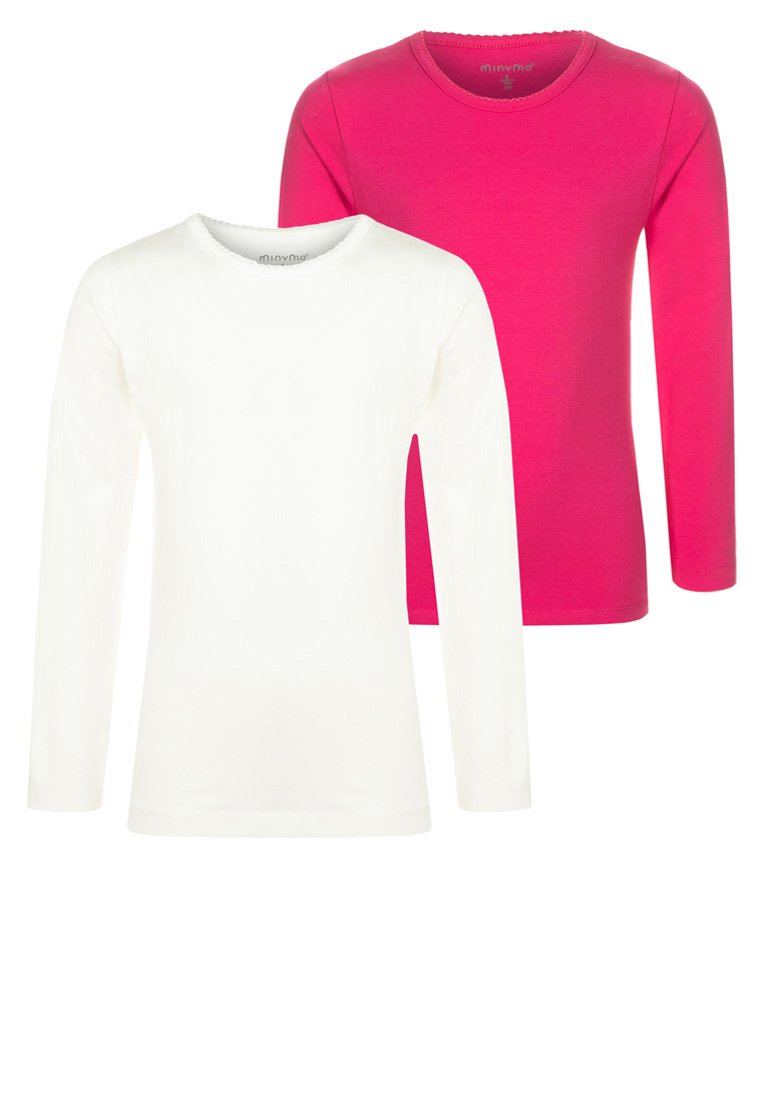 Minymo MIBASIC 2 PACK - Langarmshirt - dunkelpink