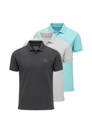 3 PACK - Polo - mint/grey/dark grey