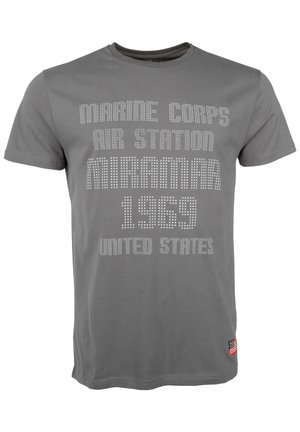 T-shirt med print - anthracite